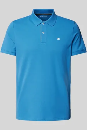 TOM TAILOR Regular Fit Poloshirt aus Baumwoll-Piqué mit Logo-Stitching in , Größe L