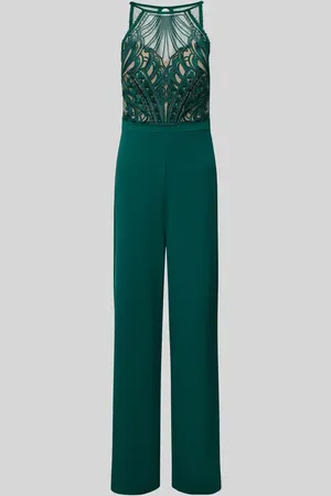 Lipsy London Jumpsuit mit floralen Stickereien in , Größe 36
