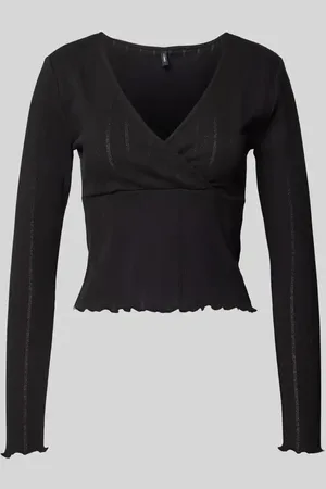 ONLY Slim Fit Langarmshirt aus Baumwoll-Mix Modell 