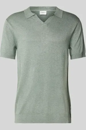 Lindbergh Slim Fit Poloshirt mit V-Ausschnitt Modell 