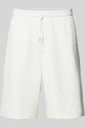 Armani Exchange Regular Fit Sweatshorts mit Label-Print und Viskose-Anteil in , Größe L