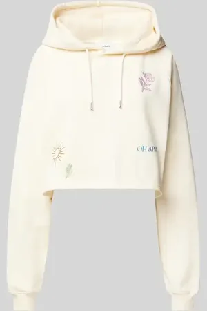 Oh April Oversized Hoodie mit Motiv-Stitchings in , Größe L