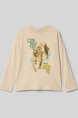 Mayoral Longsleeve mit Motiv- und Statement-Print in , Größe 104