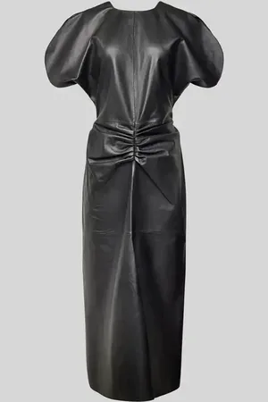 Victoria Beckham Maxikleid aus echtem Leder in , Größe S/M