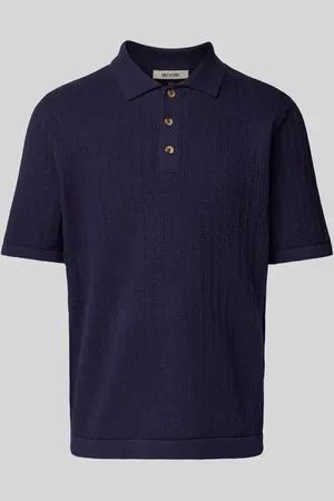 Only & Sons Regular Fit Poloshirt mit Lochstickerei Modell 
