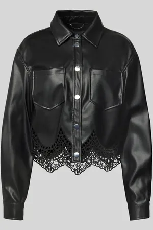 Guess Relaxed Fit Bluse in Leder-Optik Modell 