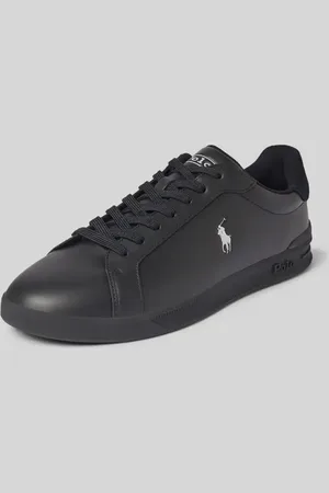 Ralph Lauren Ledersneaker mit Logo- und Label-Print Modell 