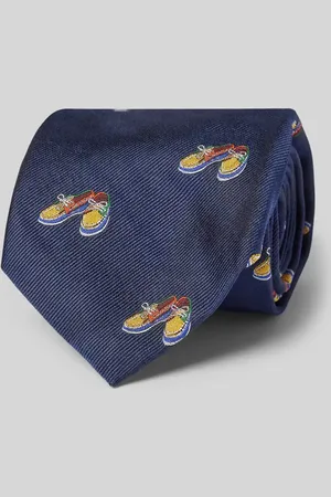 Ralph Lauren Seidenkrawatte mit Motiv-Stitching in , Größe 1