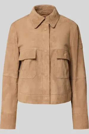 Peuterey Lederjacke mit Pattentaschen Modell 