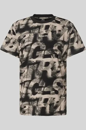 G-Star Loose Fit T-Shirt mit Label-Print in , Größe L