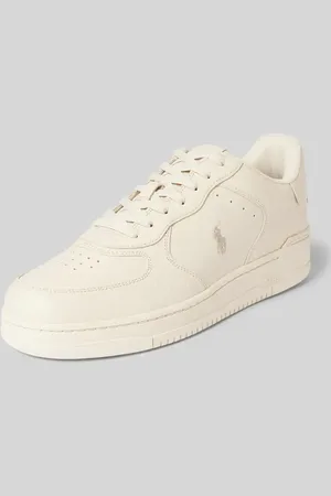 Ralph Lauren Ledersneaker mit Logo-Stitching Modell 
