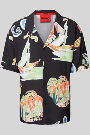 HUGO BOSS Relaxed Fit Freizeithemd mit 1/2-Arm in , Größe L