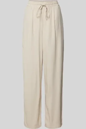 VERO MODA Loose Fit Bundfaltenhose aus Viskose-Leinen-Mix Modell 