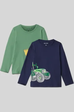 Blue Seven Regular Fit Langarmshirt aus Baumwolle im 2er-Pack in , Größe 104