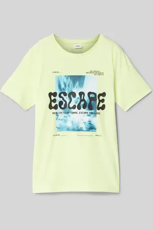 QS by s.Oliver Regular Fit T-Shirt mit Motiv-Print in , Größe 134