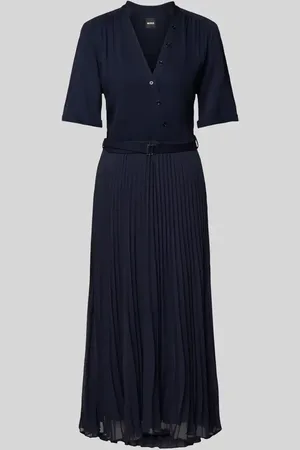 HUGO BOSS Midikleid in Wickel-Optik Modell 