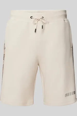 Guess Regular Fit Sweatshorts mit Label-Print Modell 