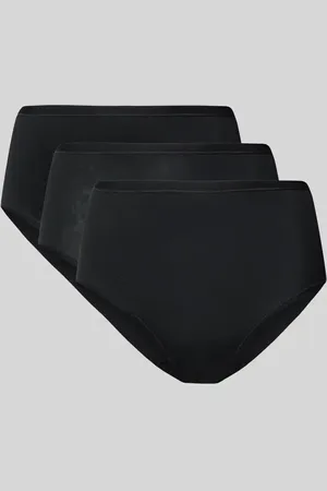 Sloggi High Waist Pants mit Label-Print in , Größe L