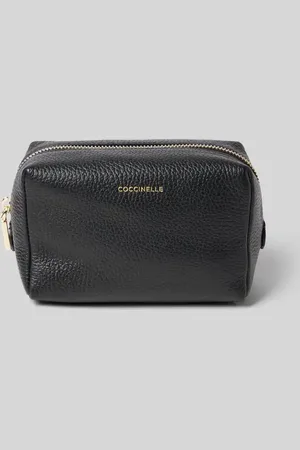 Coccinelle Kosmetiktasche mit Label-Print Modell 