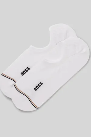 HUGO BOSS Füßlinge mit Label-Print im 2er-Pack in , Größe 39-42