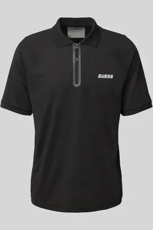 Guess Regular Fit Poloshirt mit Reißverschluss Modell 
