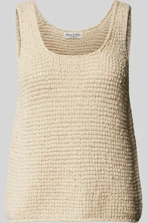 Marc O’ Polo Regular Fit Stick Top aus reiner Baumwolle mit Rundhalsausschnitt in , Größe L