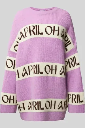 Oh April Oversized Pullover in Strick-Optik in , Größe L