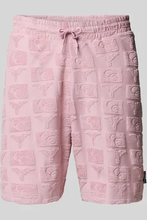 Carlo Colucci Regular Fit Sweatshorts mit Strukturmuster Modell 