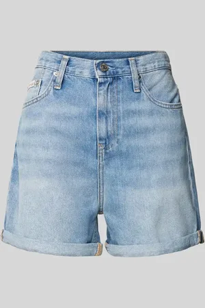 Calvin Klein Relaxed Fit Jeansshorts mit Label-Detail Modell 