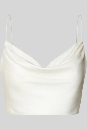 Jake*s Crop Top mit Wasserfall-Ausschnitt in , Größe 44