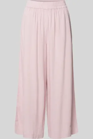 Pieces® Loose Fit Culotte aus Viskose-Leinen-Mix Modell 