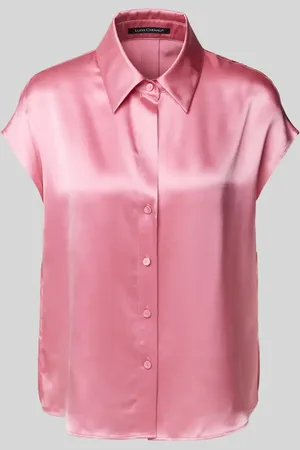Luisa Cerano Regular Fit Seidenbluse mit Kappärmeln in , Größe 46