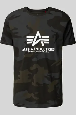 Alpha Industries T-Shirt mit Label-Print in , Größe L
