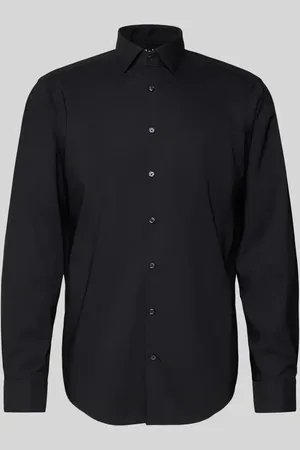 Jake*s Slim Fit Business-Hemd mit Knopfleiste in , Größe 39/40
