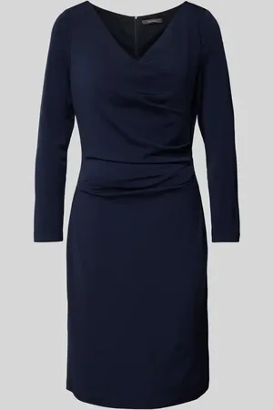 Vera Mont Knielanges Cocktailkleid mit Drapierungen in , Größe 34