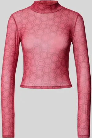 Hugo Blue Regular Fit Longsleeve mit Label-Stitching Modell 