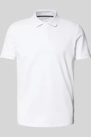 TOM TAILOR Regular Fit Poloshirt aus Baumwoll-Piqué mit Logo-Stitching in , Größe L