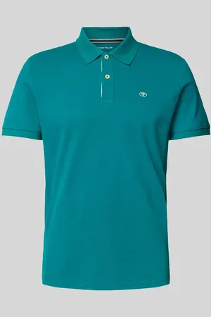 TOM TAILOR Regular Fit Poloshirt aus Baumwoll-Piqué mit Logo-Stitching in , Größe L