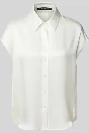 Luisa Cerano Regular Fit Seidenbluse mit Kappärmeln in , Größe 36