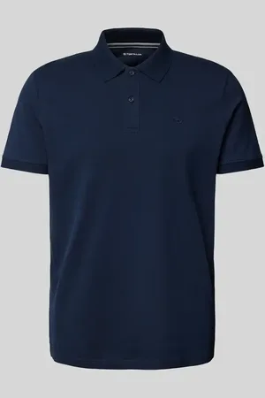 TOM TAILOR Regular Fit Poloshirt aus Baumwoll-Piqué mit Logo-Stitching in , Größe XXL