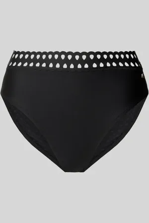 HUGO BOSS High Waist Bikini-Hose mit Logo-Applikation Modell 