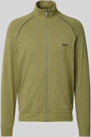 HUGO BOSS Sweatjacke mit Label-Stitching Modell 