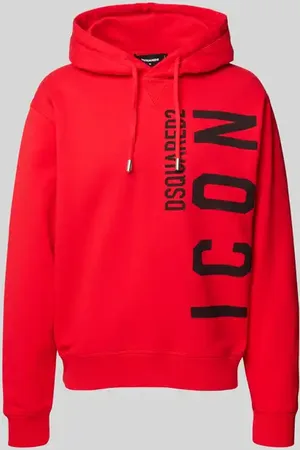 Dsquared2 Oversized Hoodie mit Label-Print in , Größe L