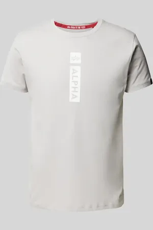Alpha Industries T-Shirt mit Label-Print in , Größe L