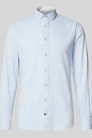 Colours & Sons Slim Fit Freizeithemd mit Kentkragen in , Größe L