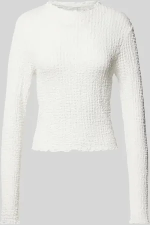 ONLY Slim Fit Langarmshirt in Seersucker-Optik Modell 