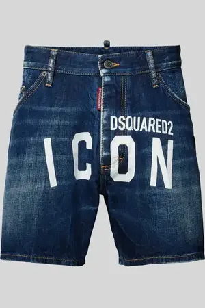 Dsquared2 Regular Fit Jeansshorts aus Baumwolle in , Größe 46