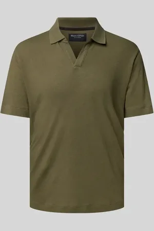 Marc O’ Polo Regular Fit Poloshirt aus Baumwoll-Leinen-Mix in , Größe L