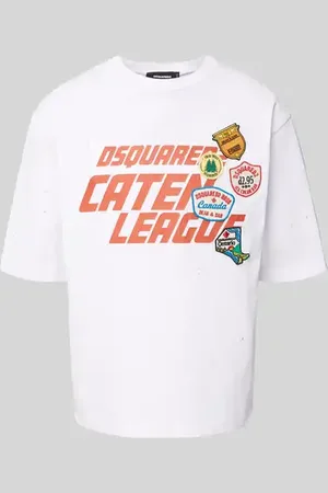 Dsquared2 Loose Fit T-Shirt aus reiner Baumwolle in , Größe L
