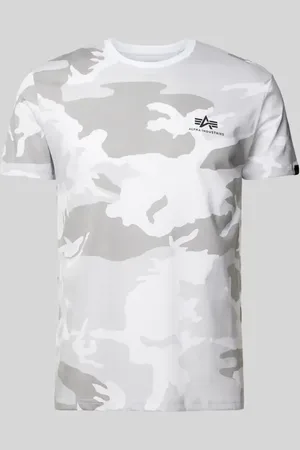 Alpha Industries T-Shirt mit Label-Print in , Größe L